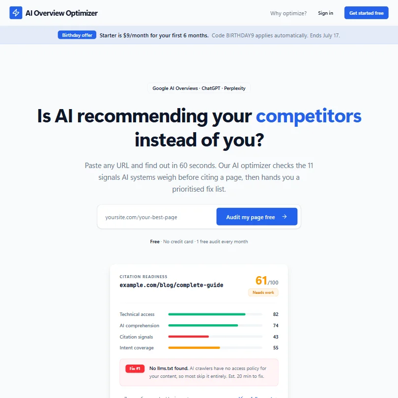 AI Overview Optimizer