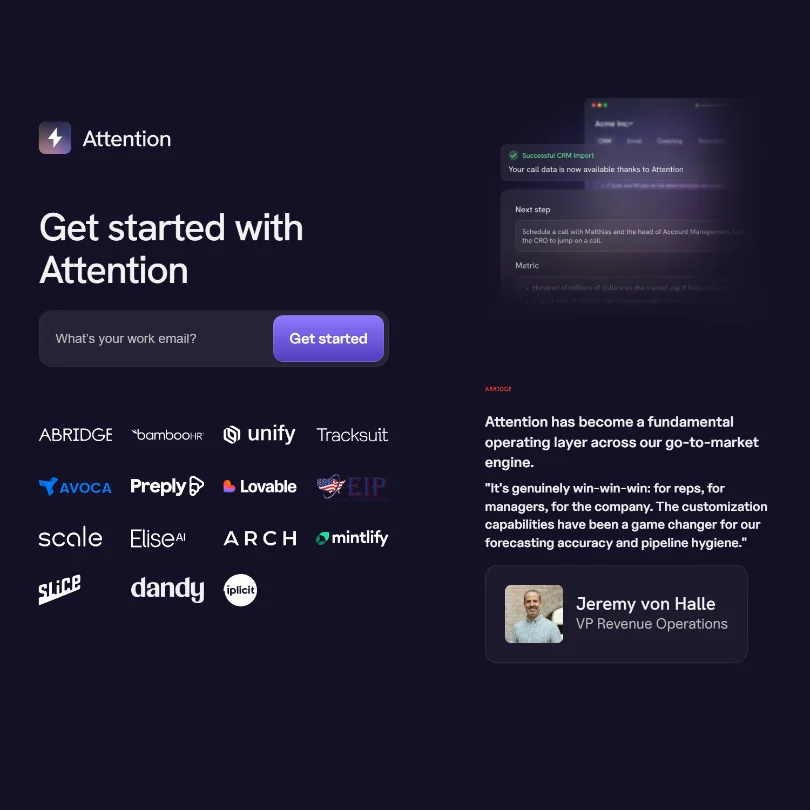 Attention pricing screenshot