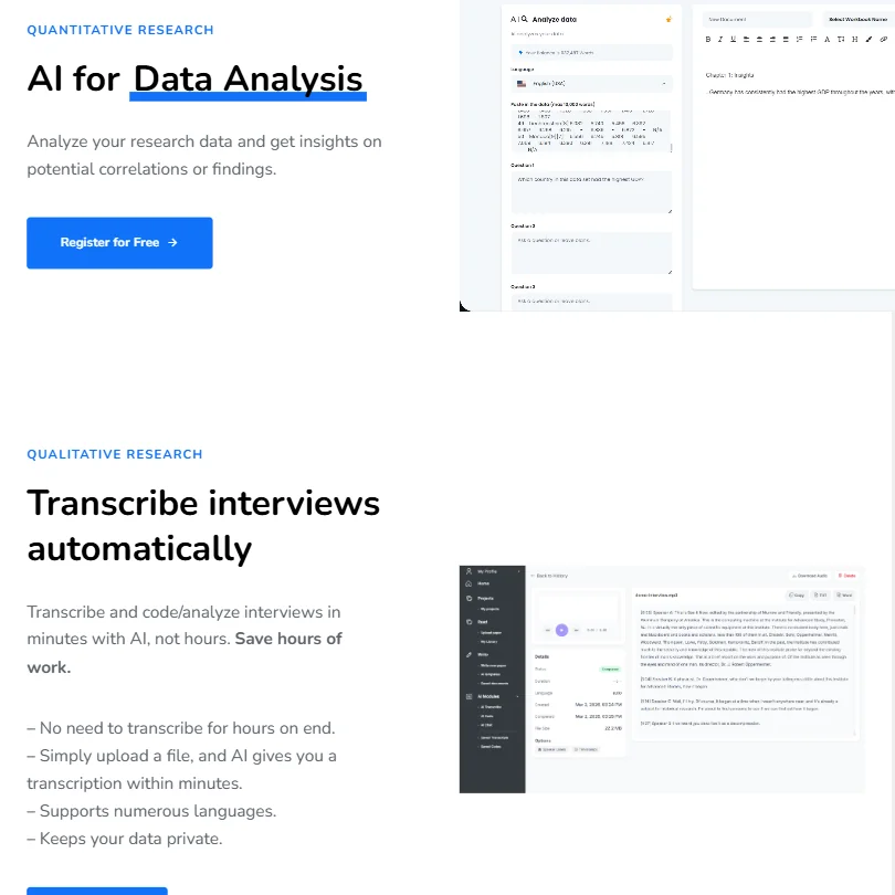 Avidnote features screenshot