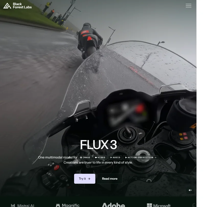 Bfl homepage screenshot