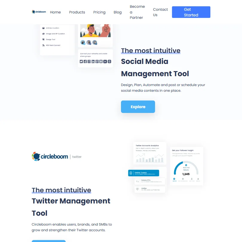 Circleboom features screenshot