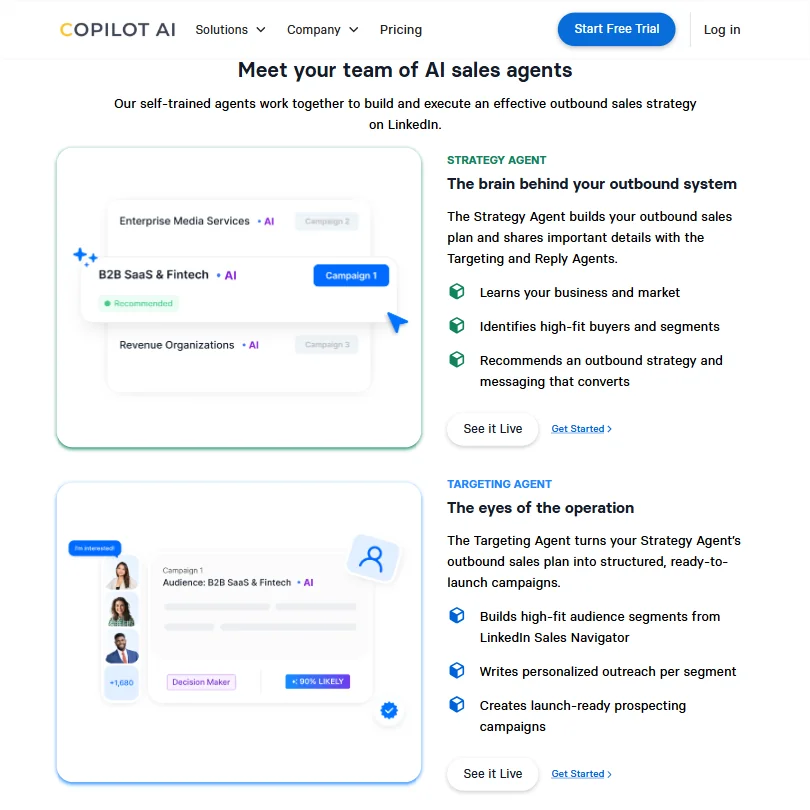 Copilot AI features screenshot