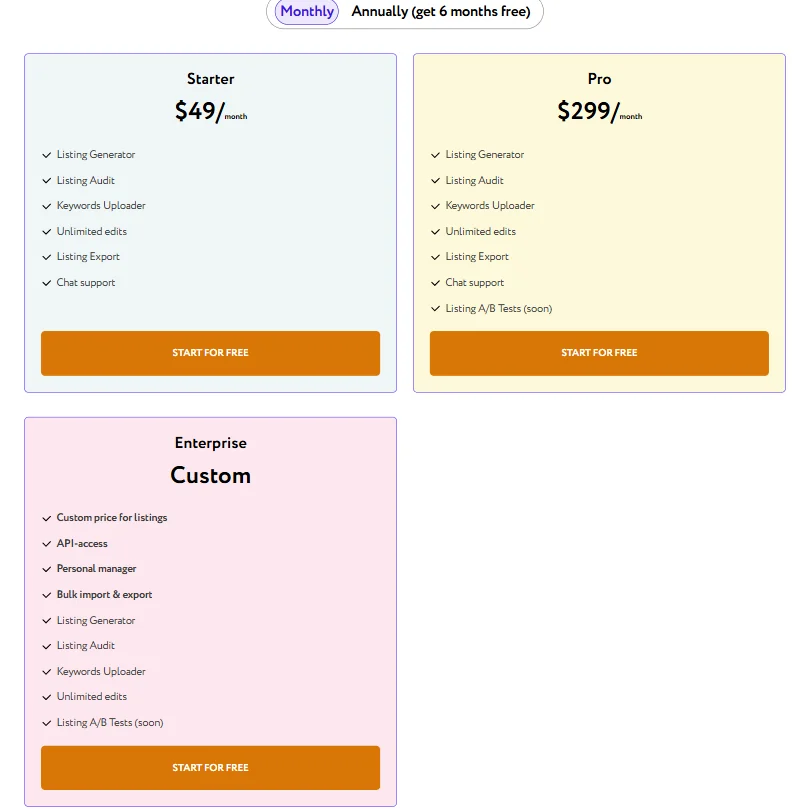 CopyMonkey pricing screenshot