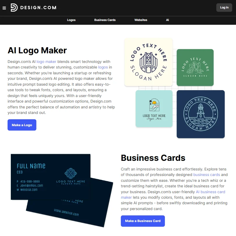 Design features screenshot