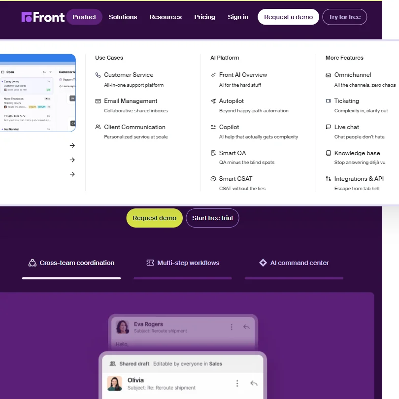 Front features screenshot