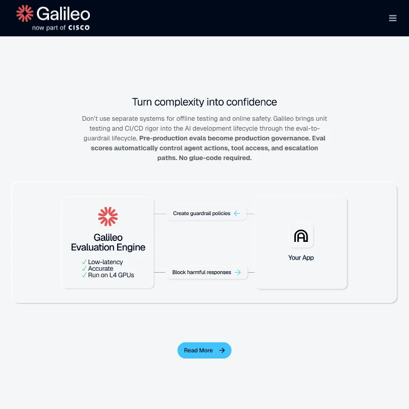 Galileo AI features screenshot