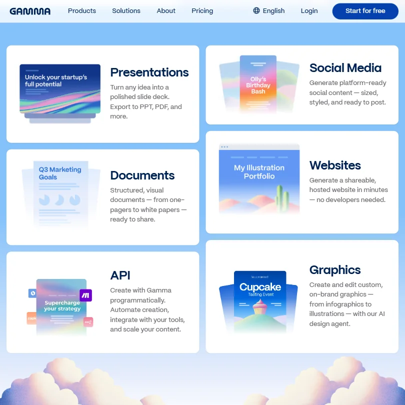Gamma features screenshot