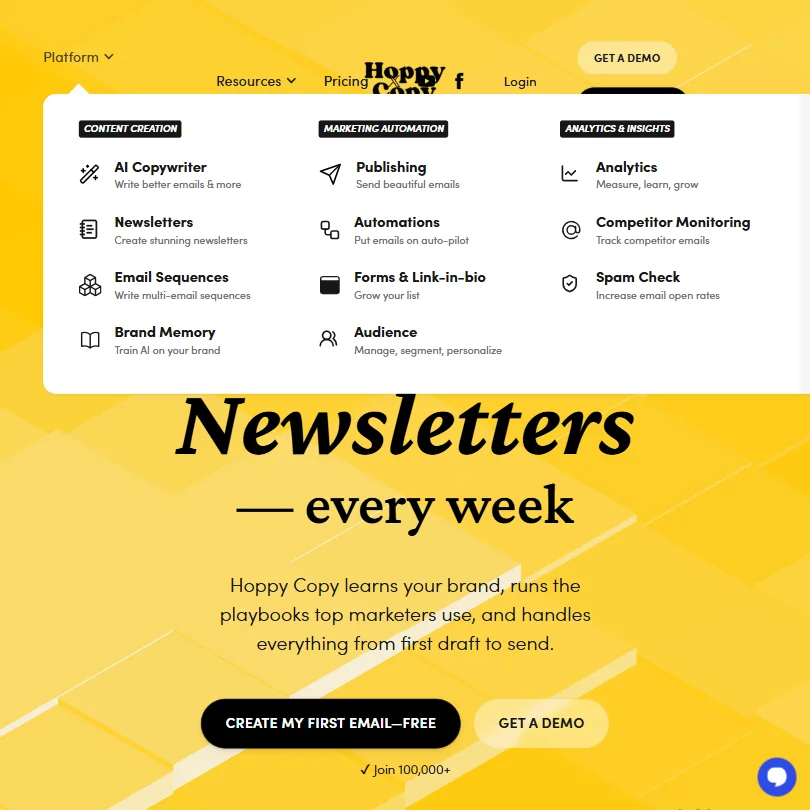 Hoppy Copy features screenshot