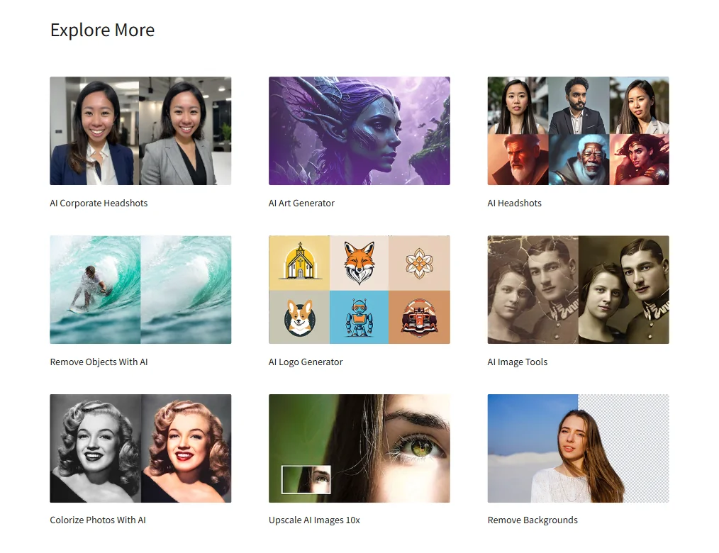 Hotpot.ai features screenshot