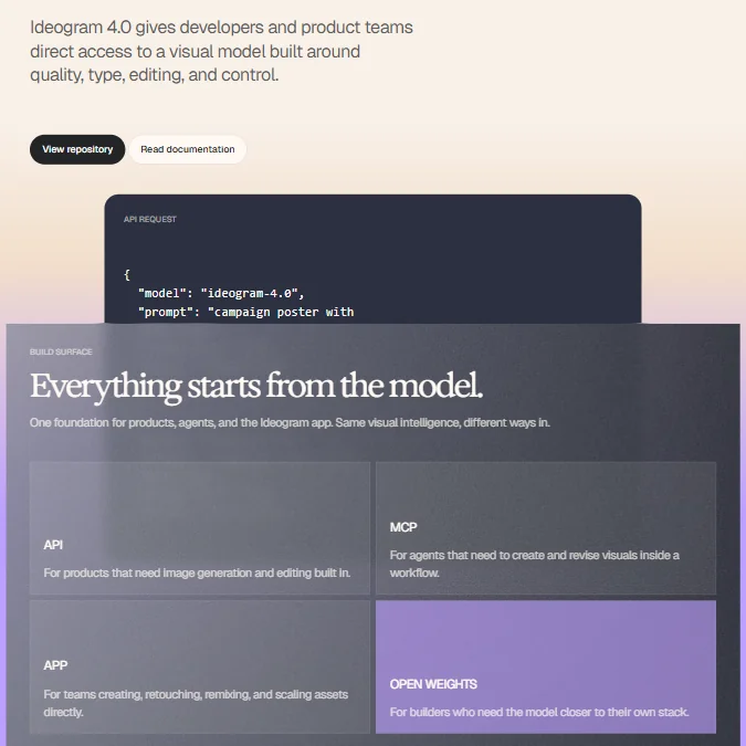 Ideogram features screenshot