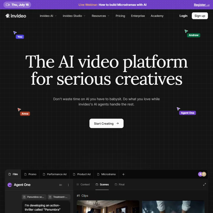 Invideo Agent One