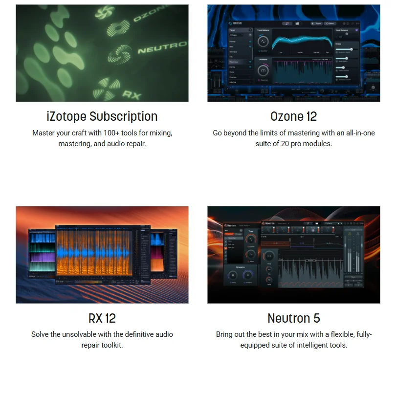 iZotope features screenshot