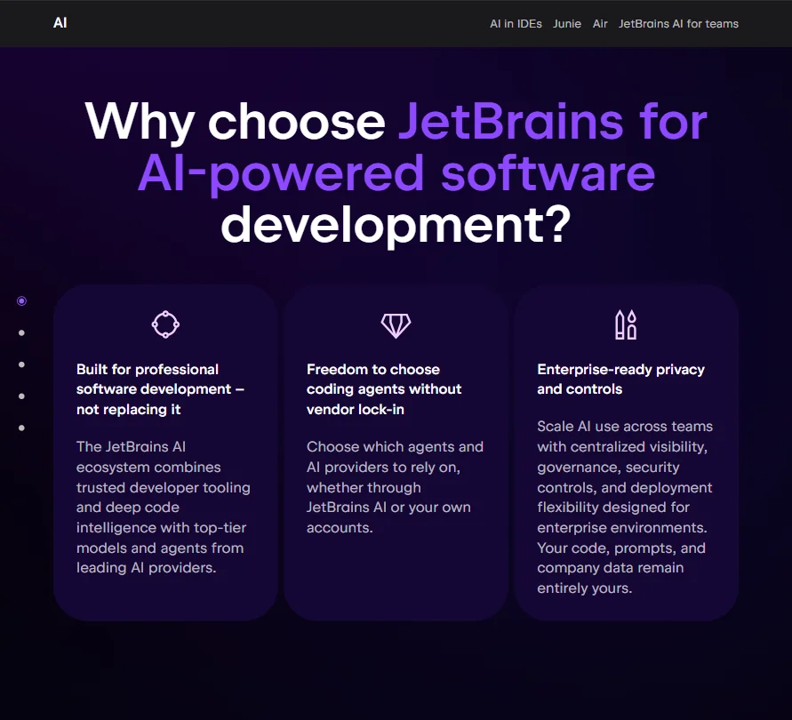 JetBrains features screenshot