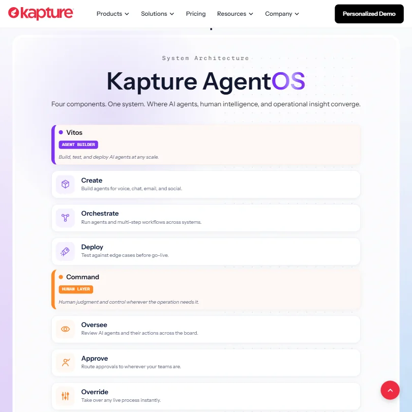 KaptureCX features screenshot