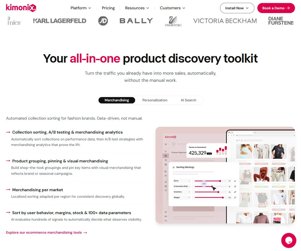 Kimonix features screenshot