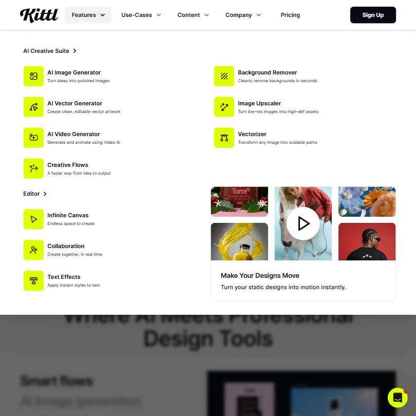 Kittl features screenshot
