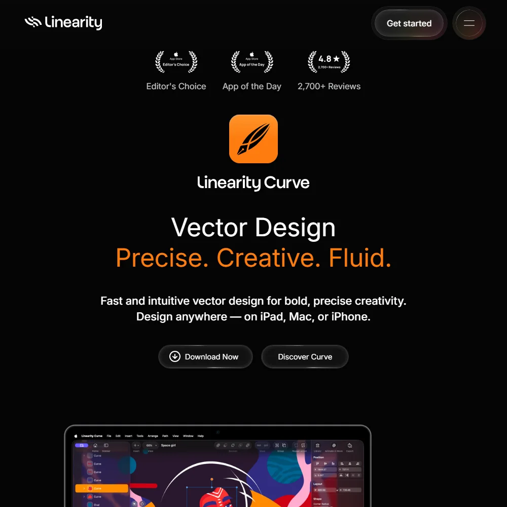 Linearity Curve homepage