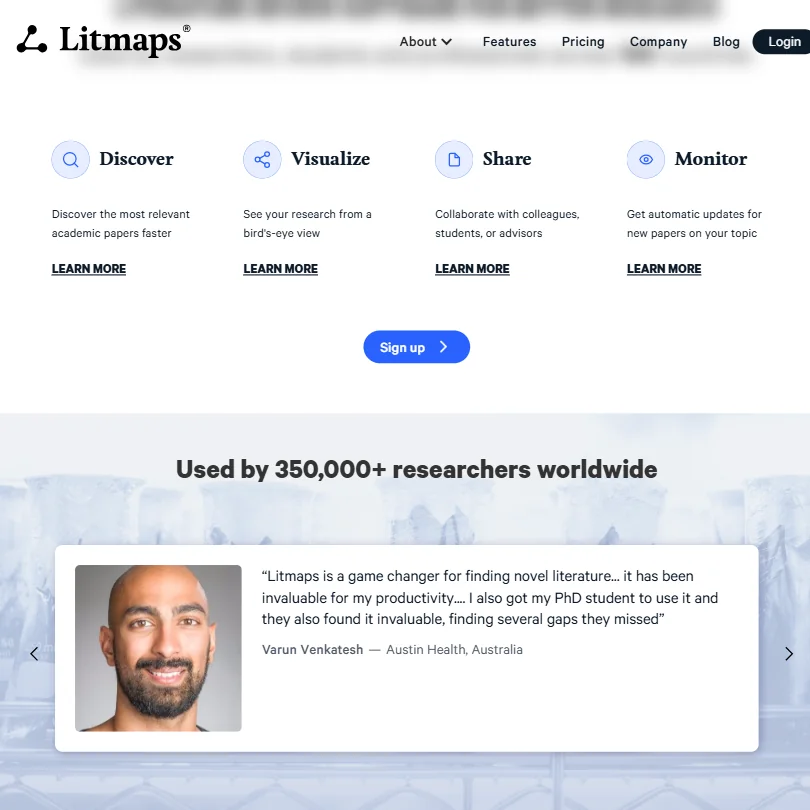 Litmaps features screenshot
