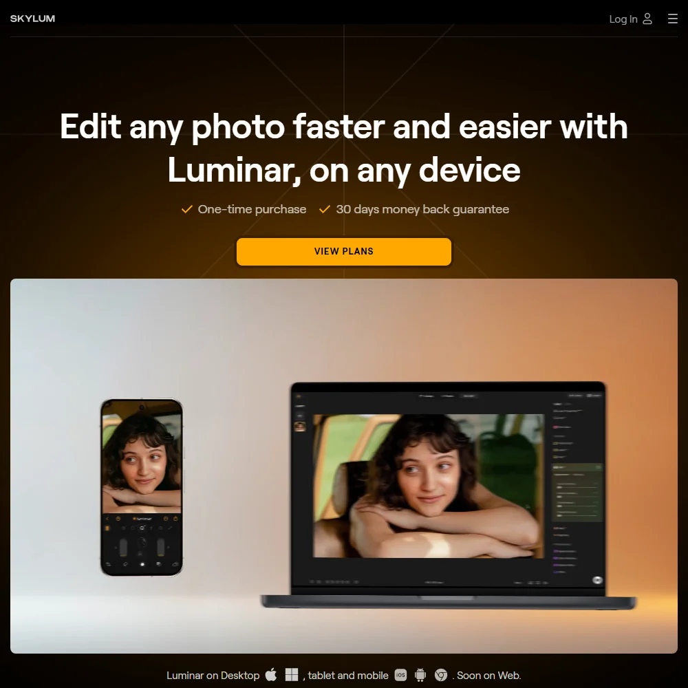 Luminar Neo homepage