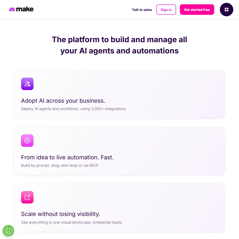 Make features screenshot
