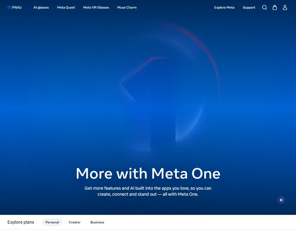 Meta AI pricing screenshot
