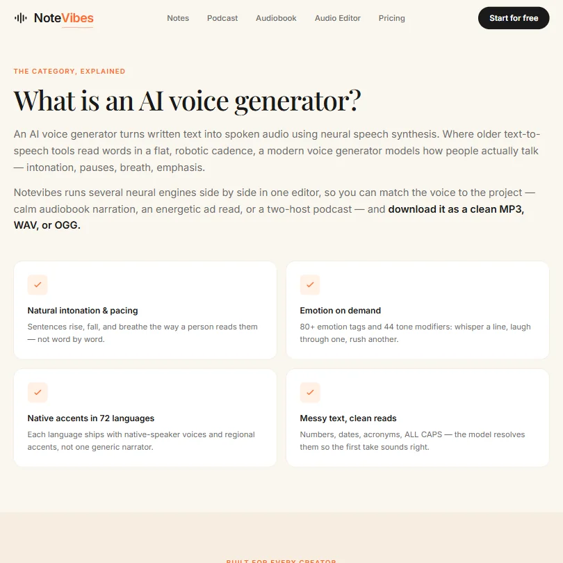 Notevibes features screenshot