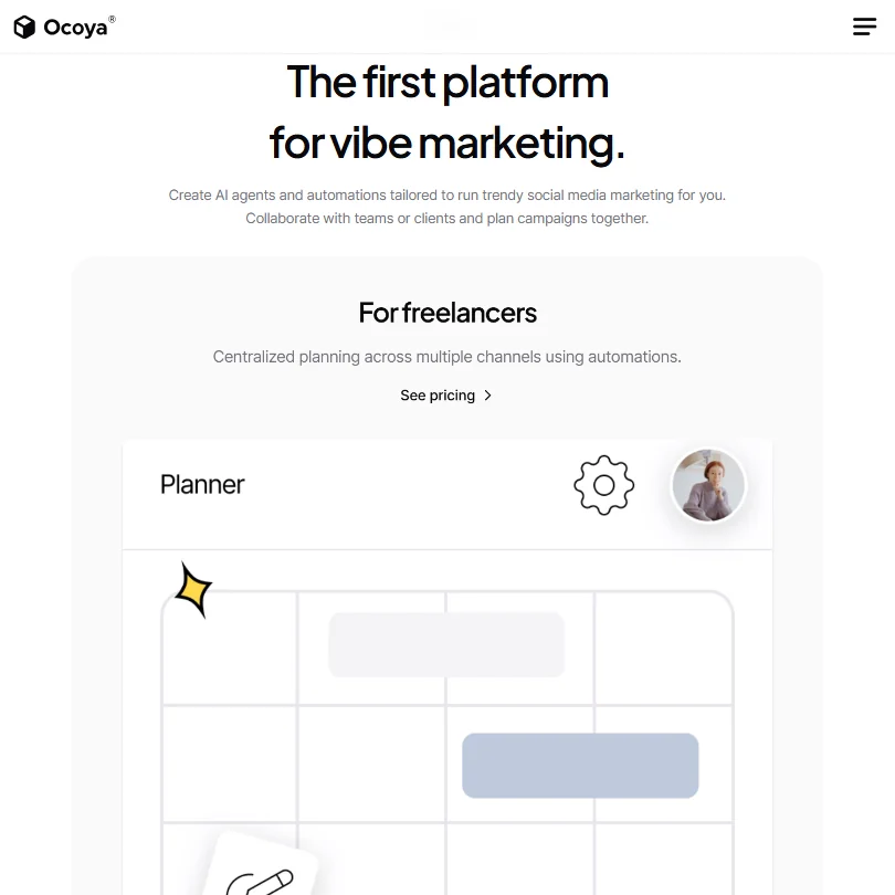 Ocoya features screenshot