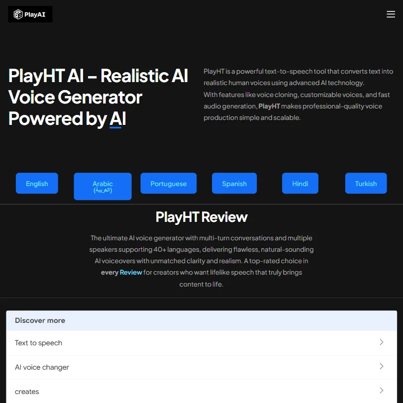 PlayHT AI