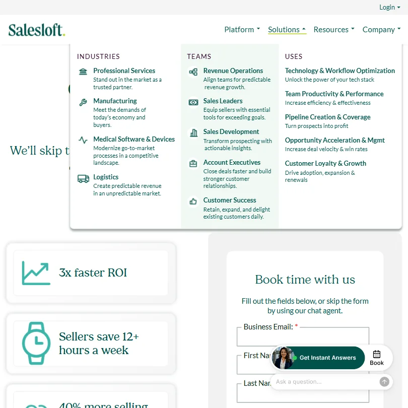 Salesloft features screenshot
