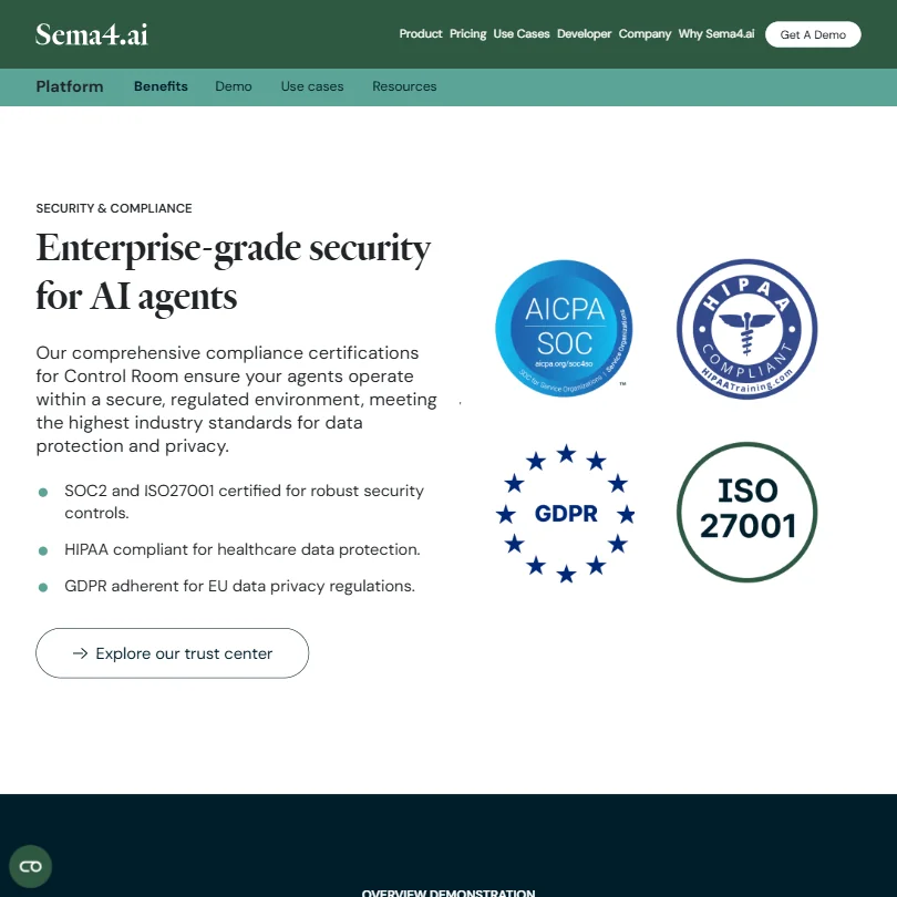 Sema4.ai features screenshot