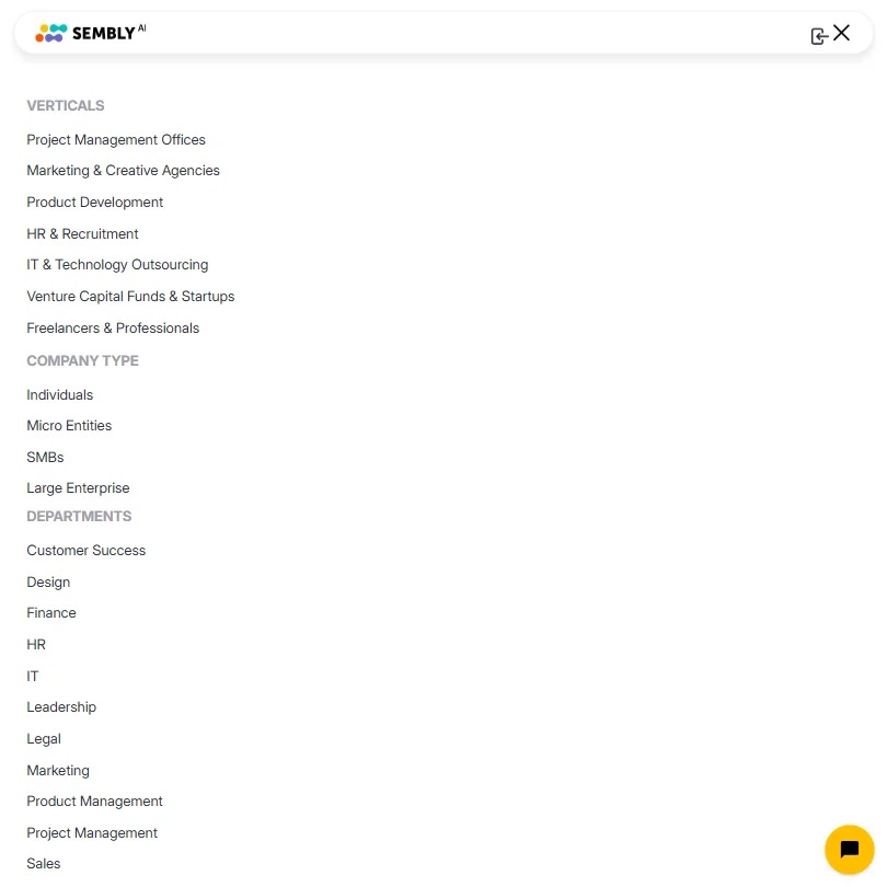 Sembly features screenshot
