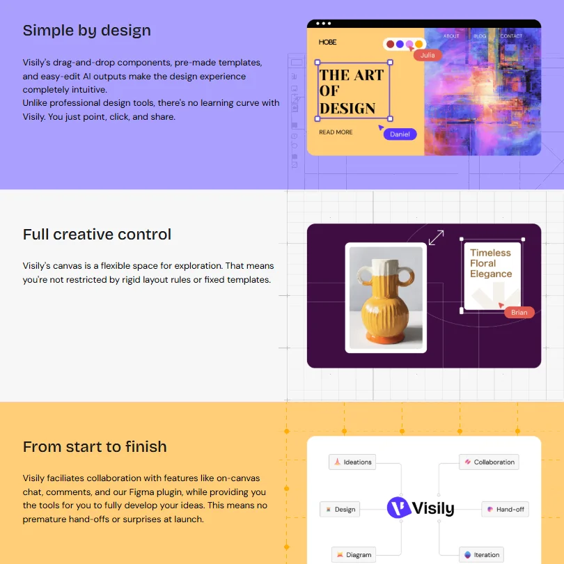 Visily features screenshot