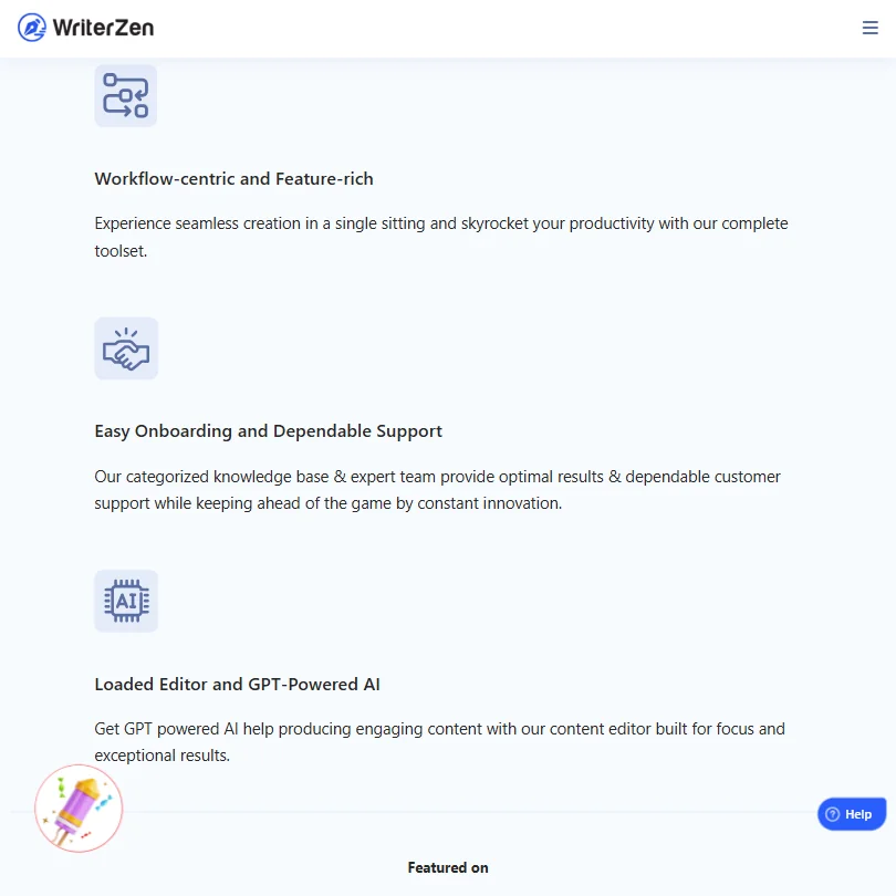 WriterZen features screenshot