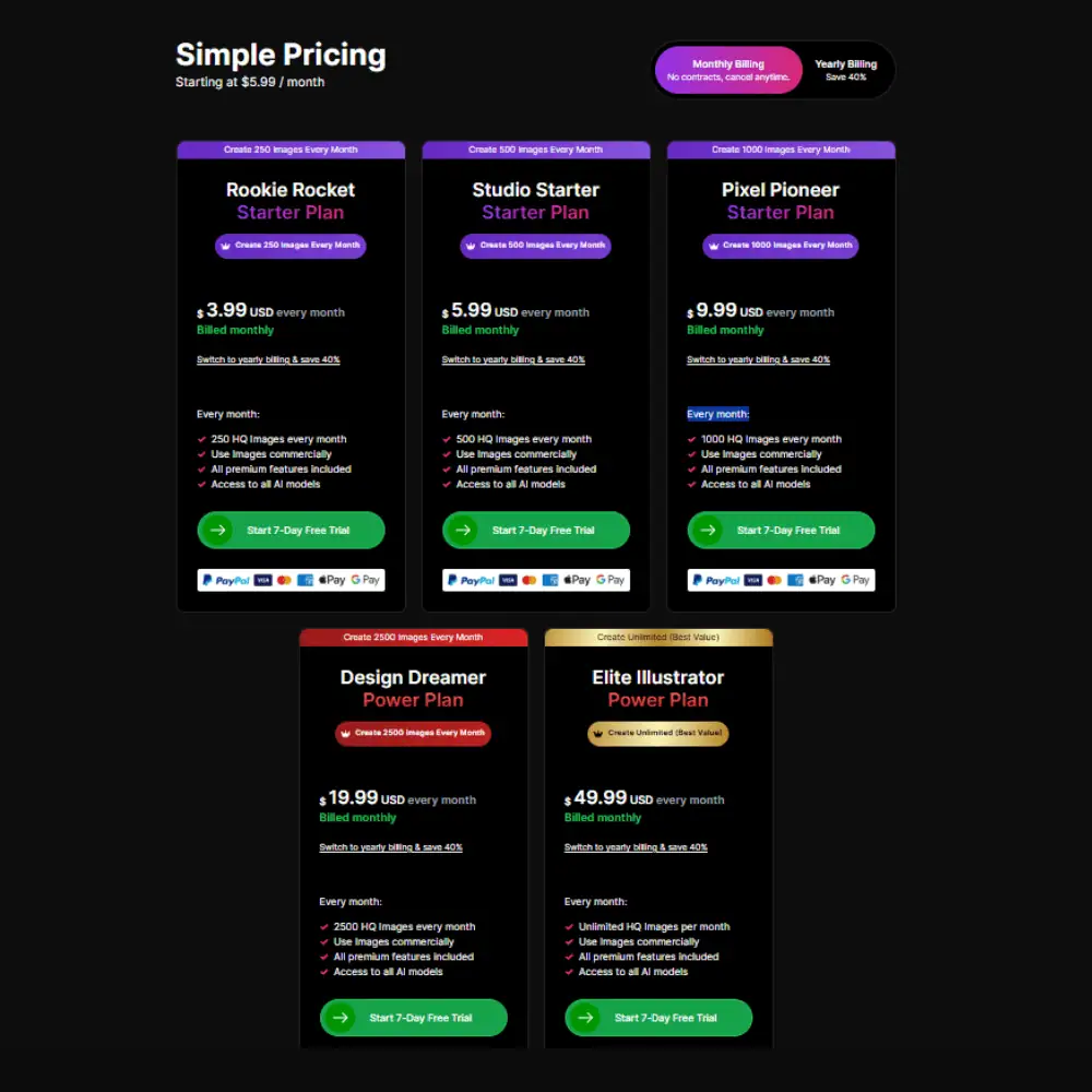 ArtSpace AI Pricing