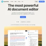 HyperWrite Ai Editor Page