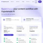 Hypotenuse AI Ecommerce Plan