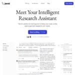 Jenni AI Front Page