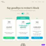 Sudo Write Pricing Monthly