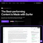 SurferSEO Homepage